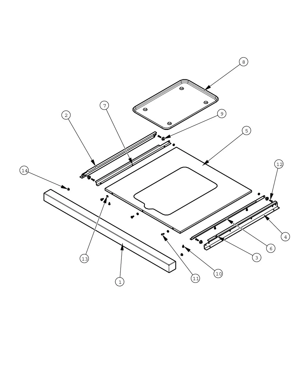 Viking VGBQ54203RE Grill Drip Tray parts diagram