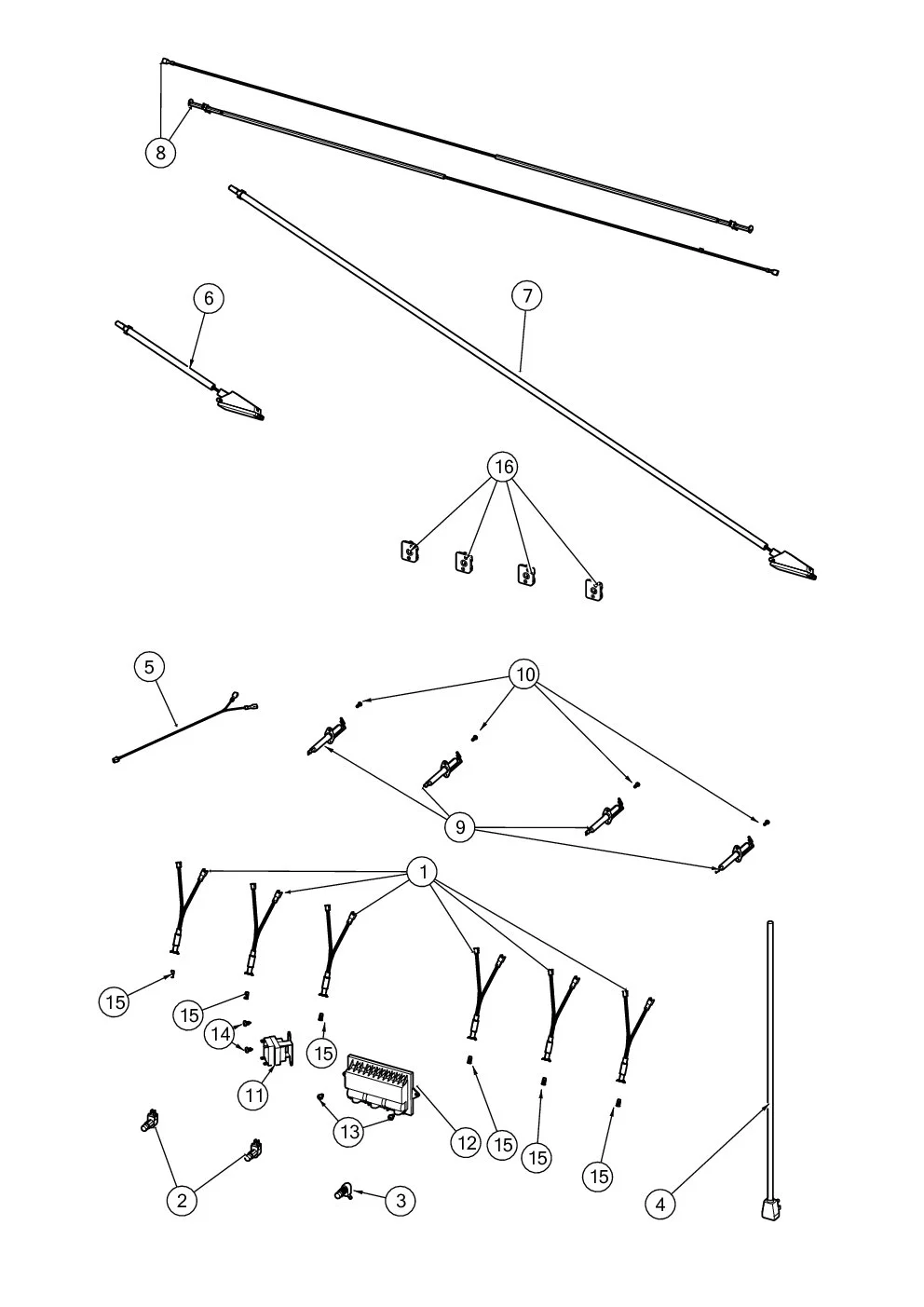 Viking VGBQ55424 Grill Electrical parts diagram