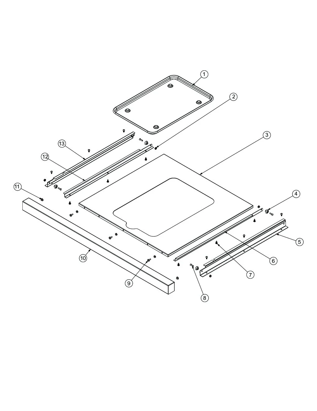 Viking VGIQ4103RT2 Grill Drip Tray parts diagram