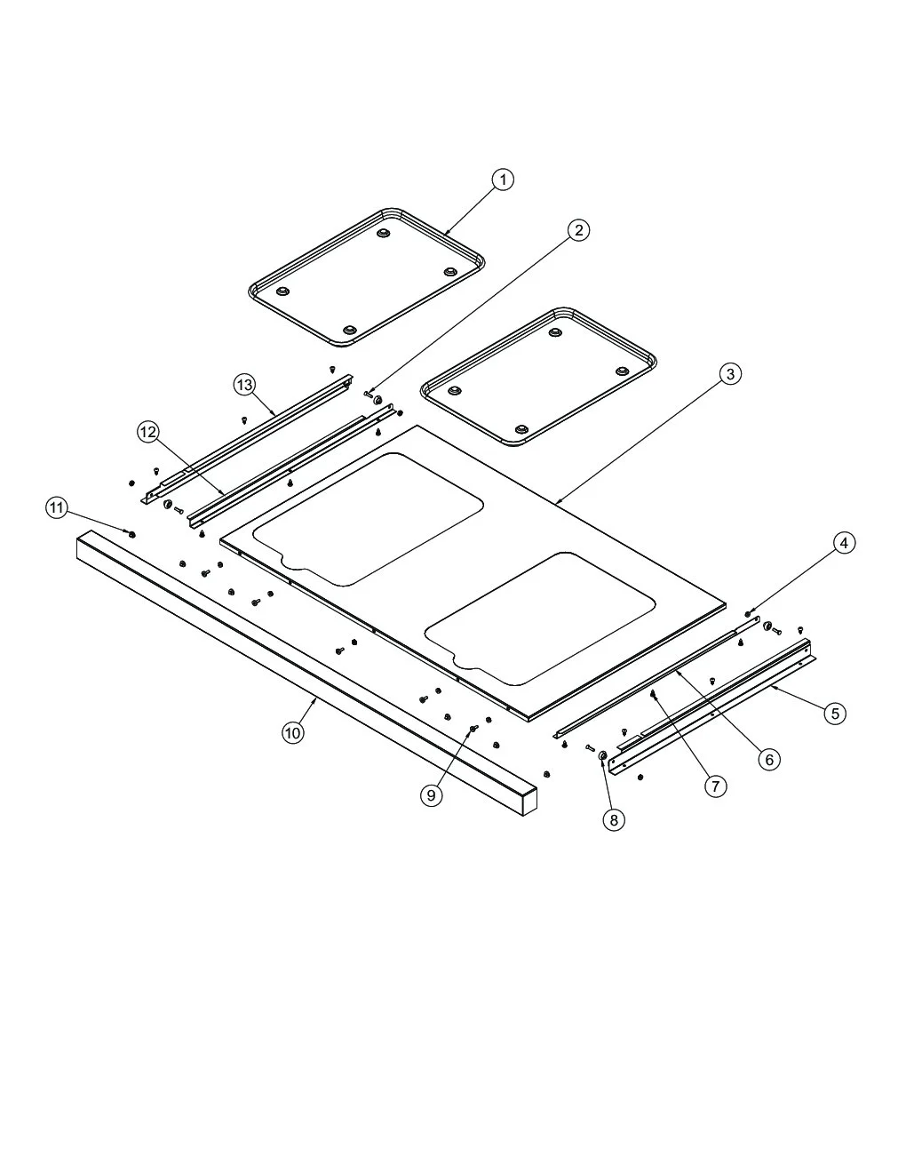 Viking VGIQ5304RE2 Grill Drip Tray parts diagram