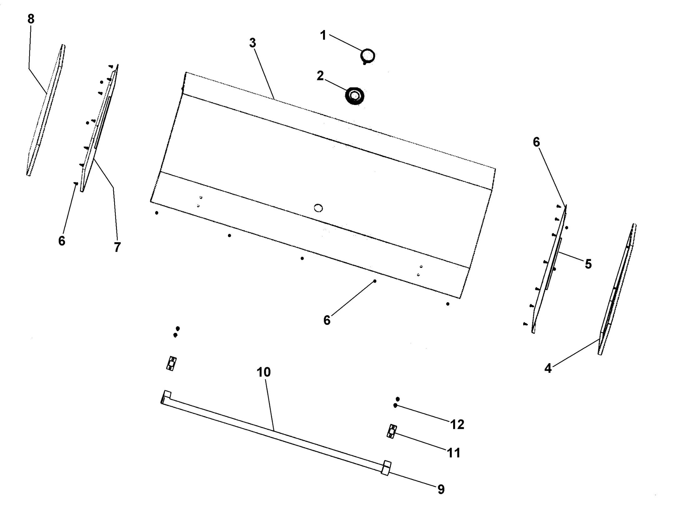 Viking VGIQ5304RT Grill Canopy Assembly parts diagram