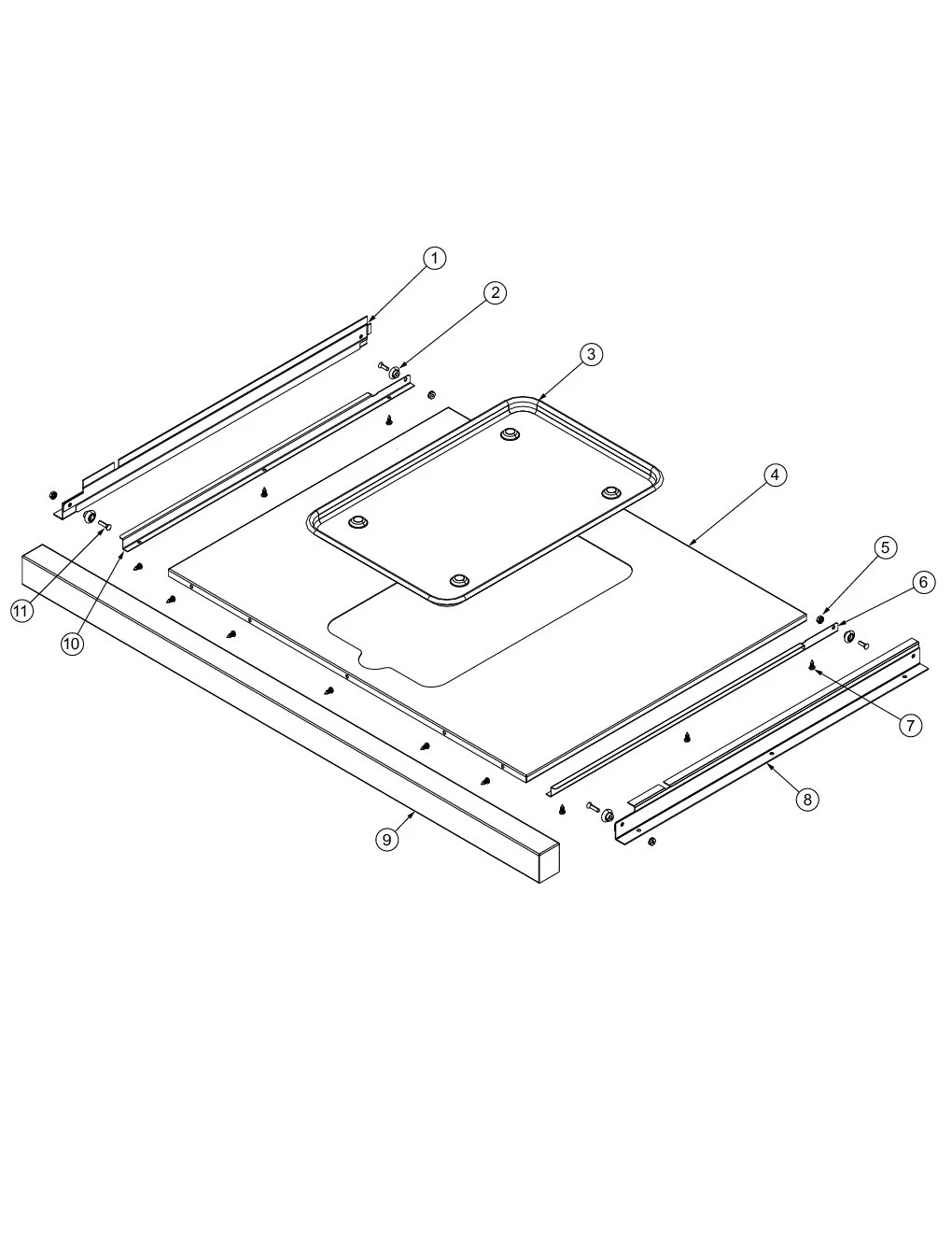 Viking VGIQ4103RT1SS Grill Drip Tray parts diagram