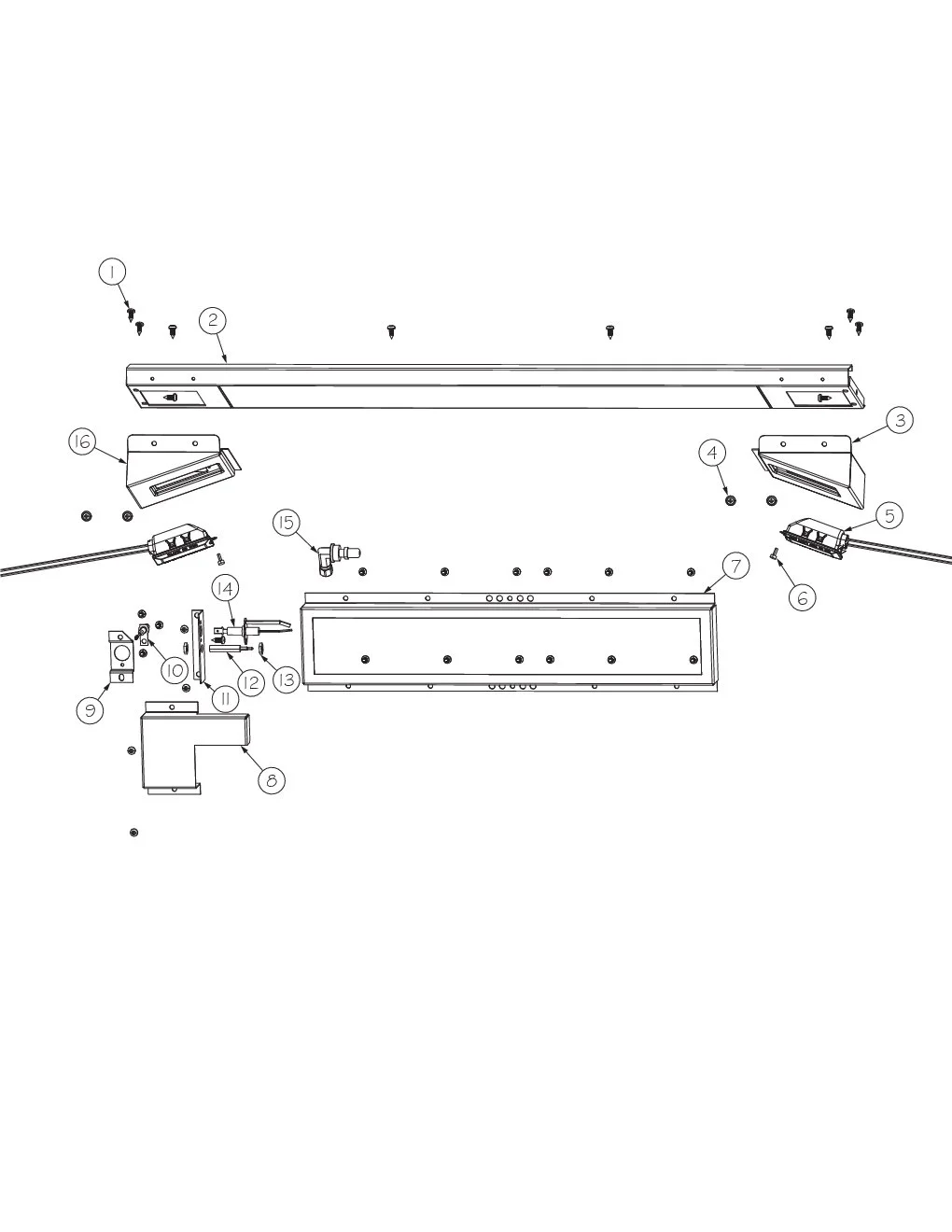 Viking VGIQ5323RE1 Grill Rotisserie Burner Area parts diagram