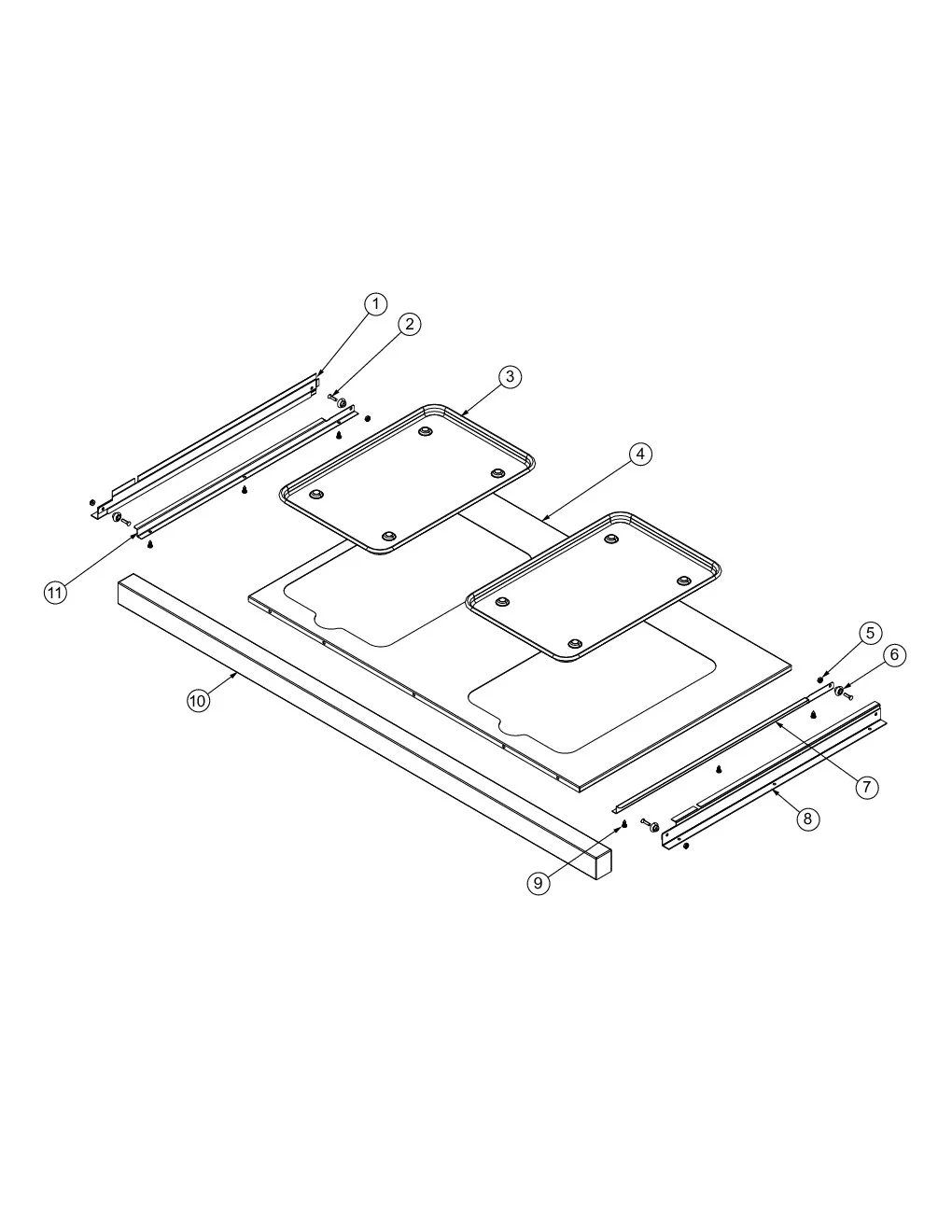 Viking VGIQ5323RT1 Grill Drip Tray parts diagram