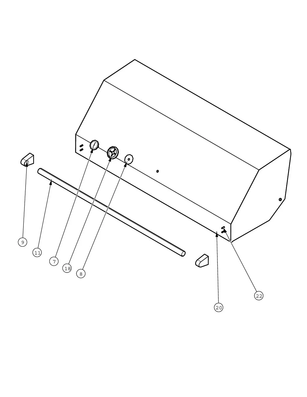 Viking VGIQ55404RE Grill Canopy parts diagram