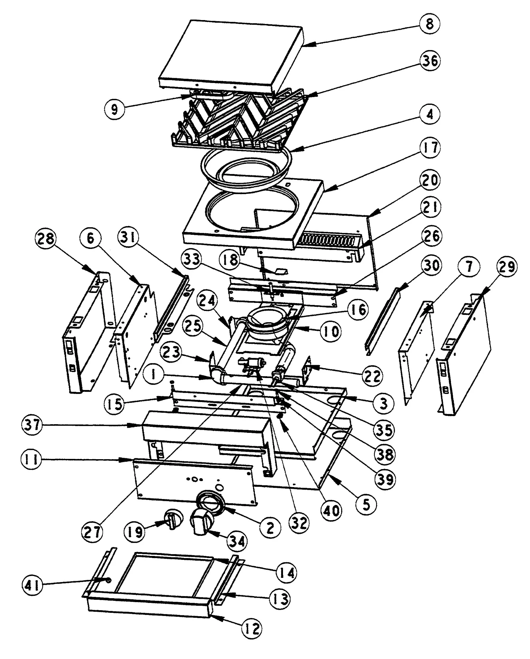 Viking VGSB121 Side Burner Vgsb 121 Side Burner Assembly parts diagram