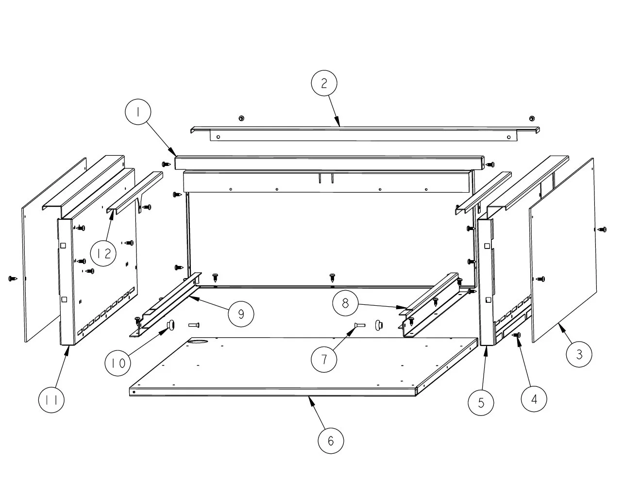 Viking VGSB244T Side Burner Burner Box Area parts diagram