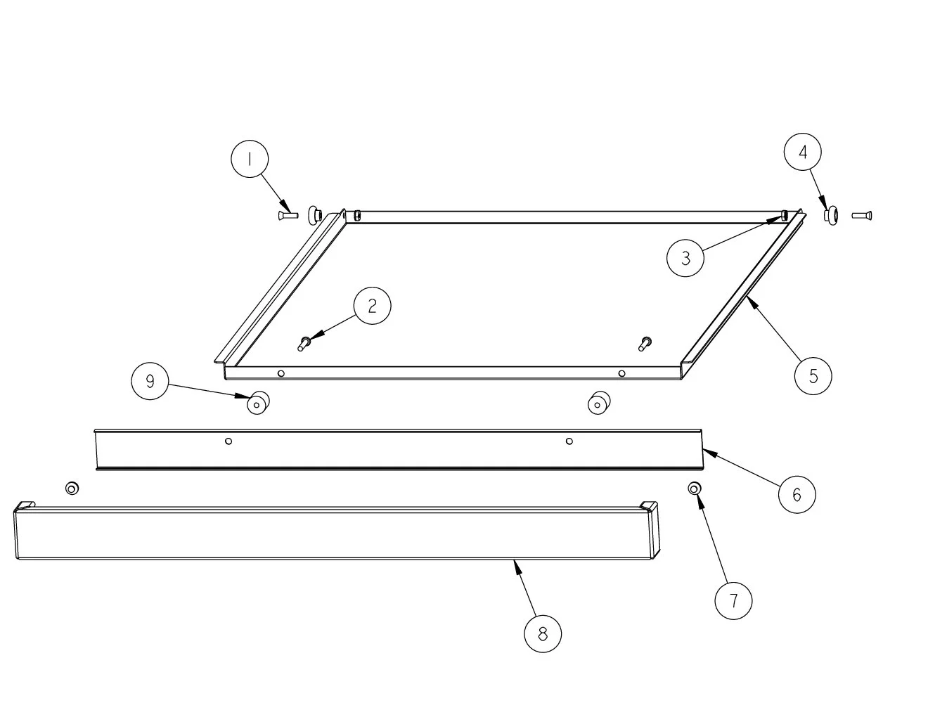 Viking VGSB244T Side Burner Drip Tray Area parts diagram
