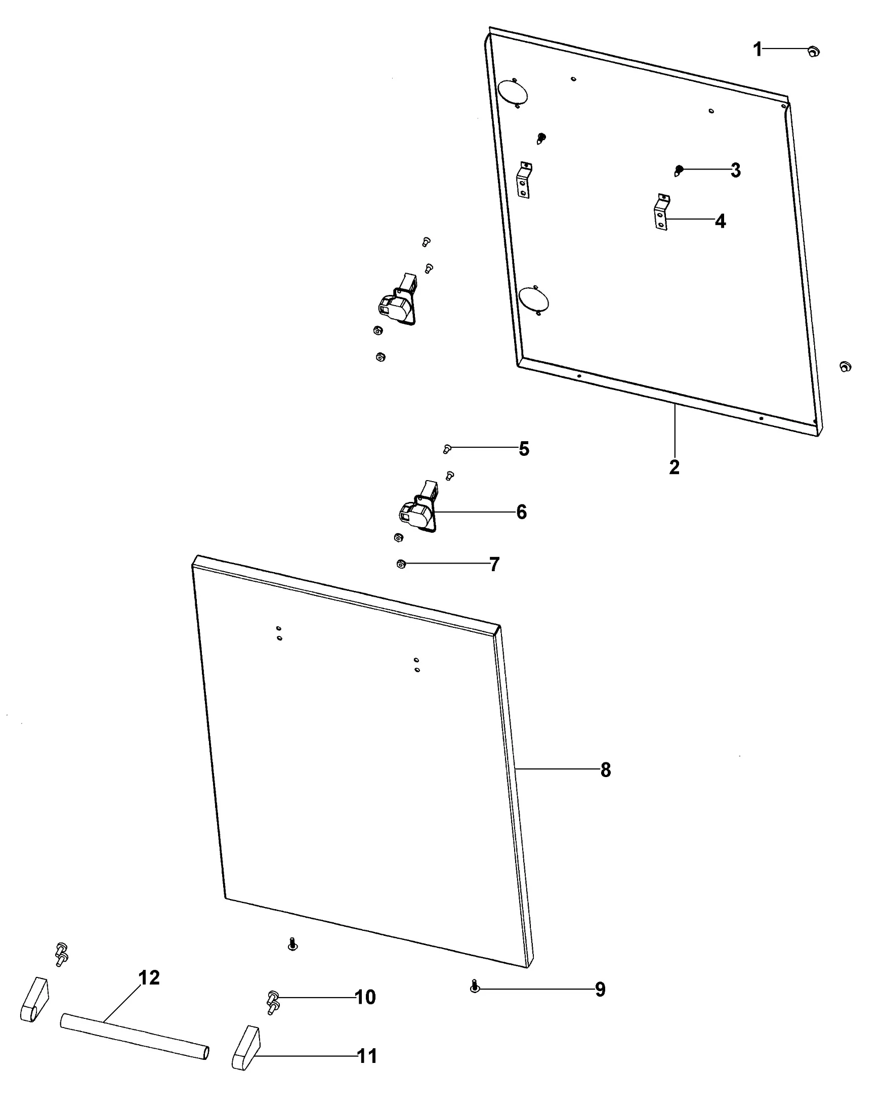 Viking VQBO3021 Cabinet Door Assembly parts diagram