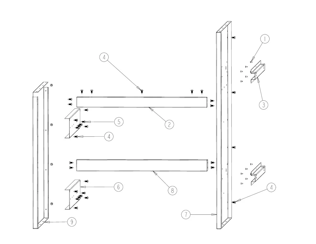 Viking VQBO5322 Cabinet Drawer Area Main Cabinet Area parts diagram