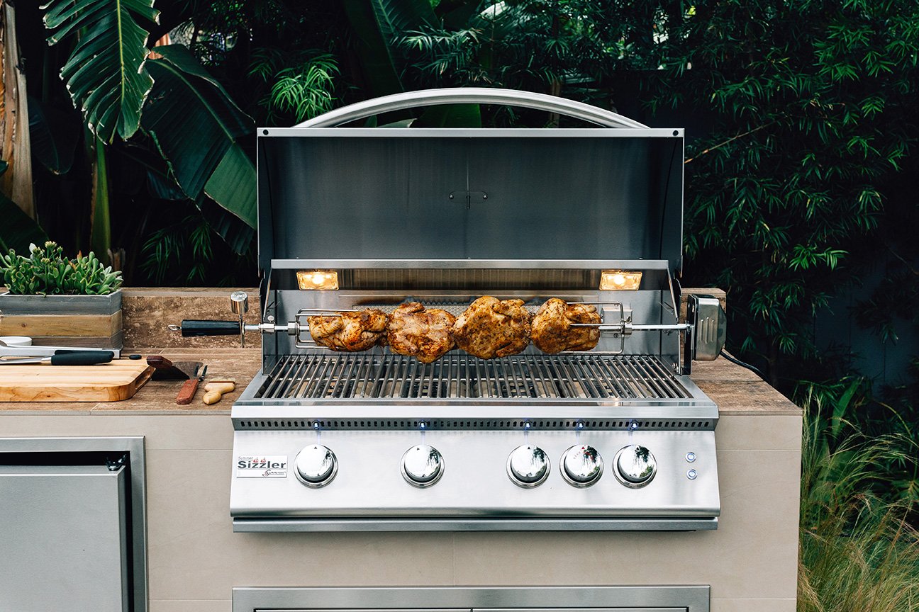 New barbecue cleaned and installed