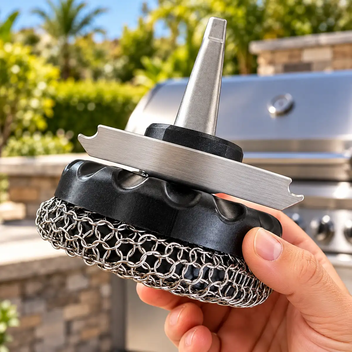 Pro Grill Smarter Scrubber bristle-free grill brush